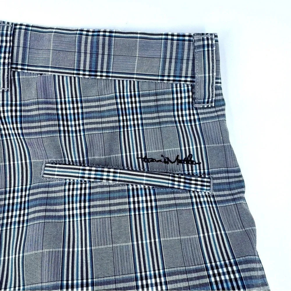 TravisMathew Mens Grey Plaid Golf Shorts Size‎ 38 Stretch Performance - Picture 8 of 10